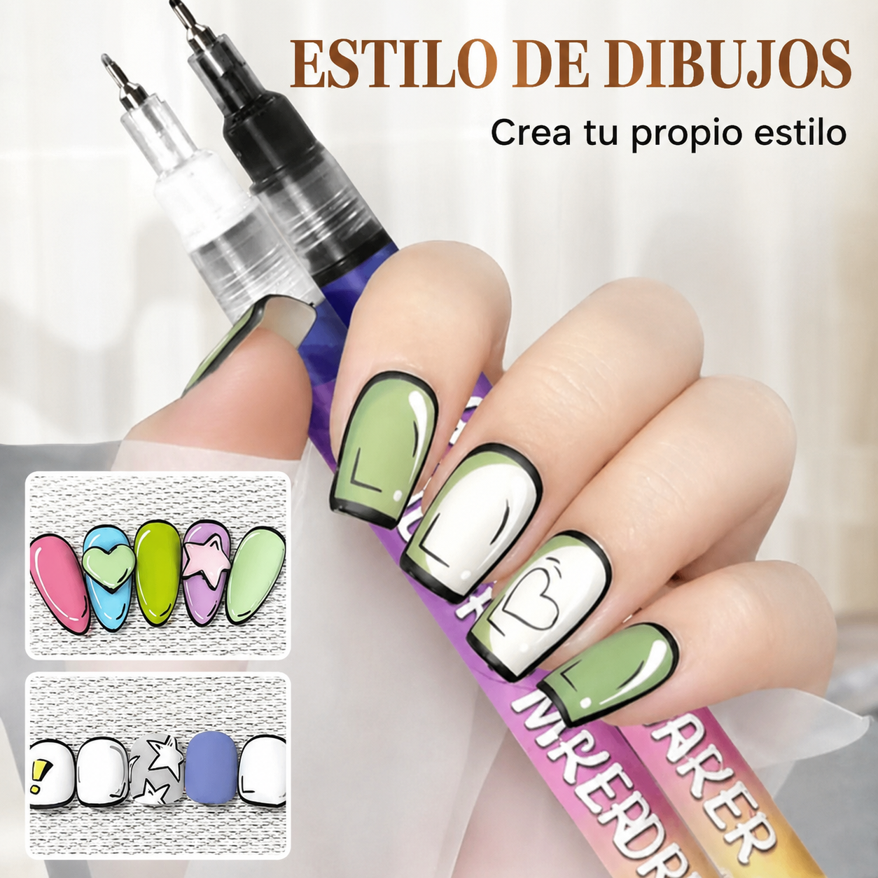 Nail Art Markers – Tamaño del producto