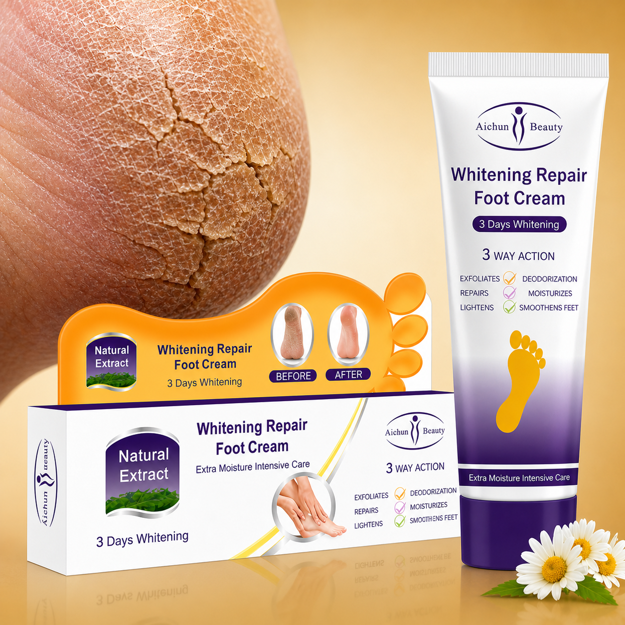 AICHUN® CREMA PARA MANOS Y PIES AGRIETADOS
