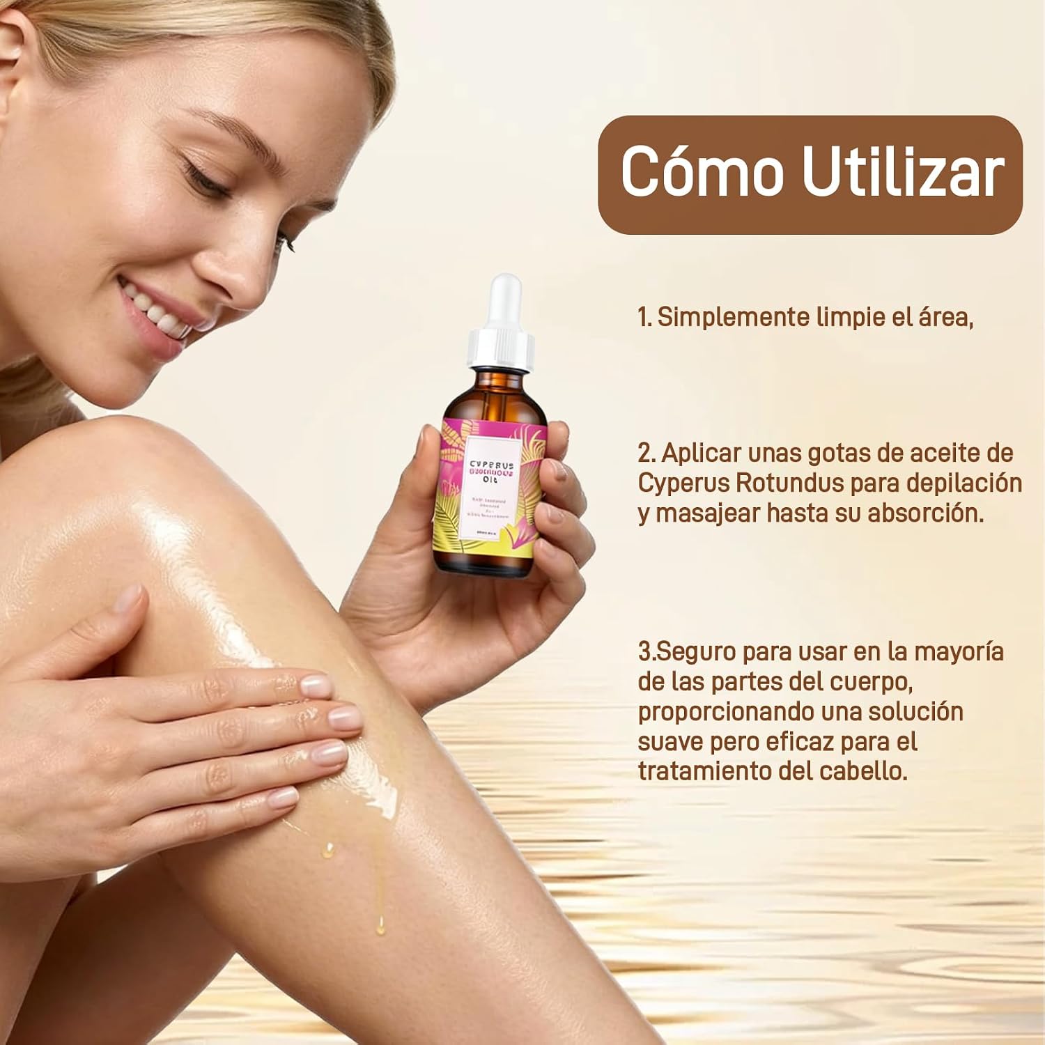 Aceite de Cyperus Rotundus – aplicación en axila con gotero