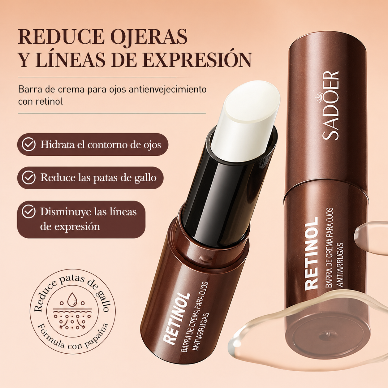 SADOER® RETINOL EN BARRA CONTORNO DE OJOS