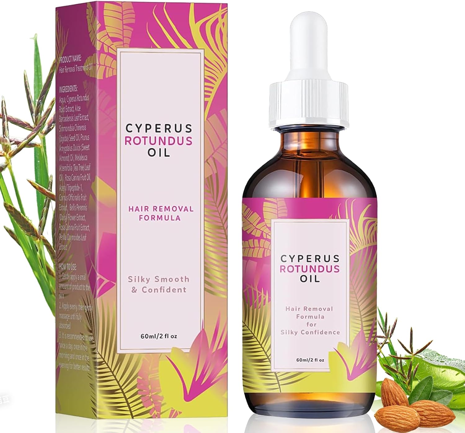 Aceite de Cyperus Rotundus – suavidad en todas partes: bikini, piernas, axilas y cara