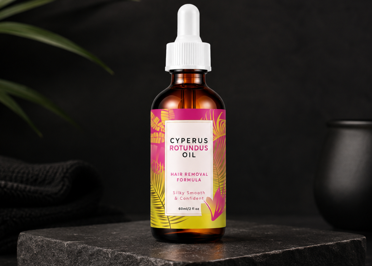 Aceite Inhibidor de Vello para Hombres – Cuello y Zonas Difíciles | Cyperus Rotundus 30g