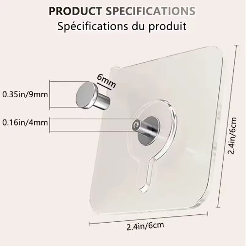 Colgador Adhesivo De Pared 10 Unidades