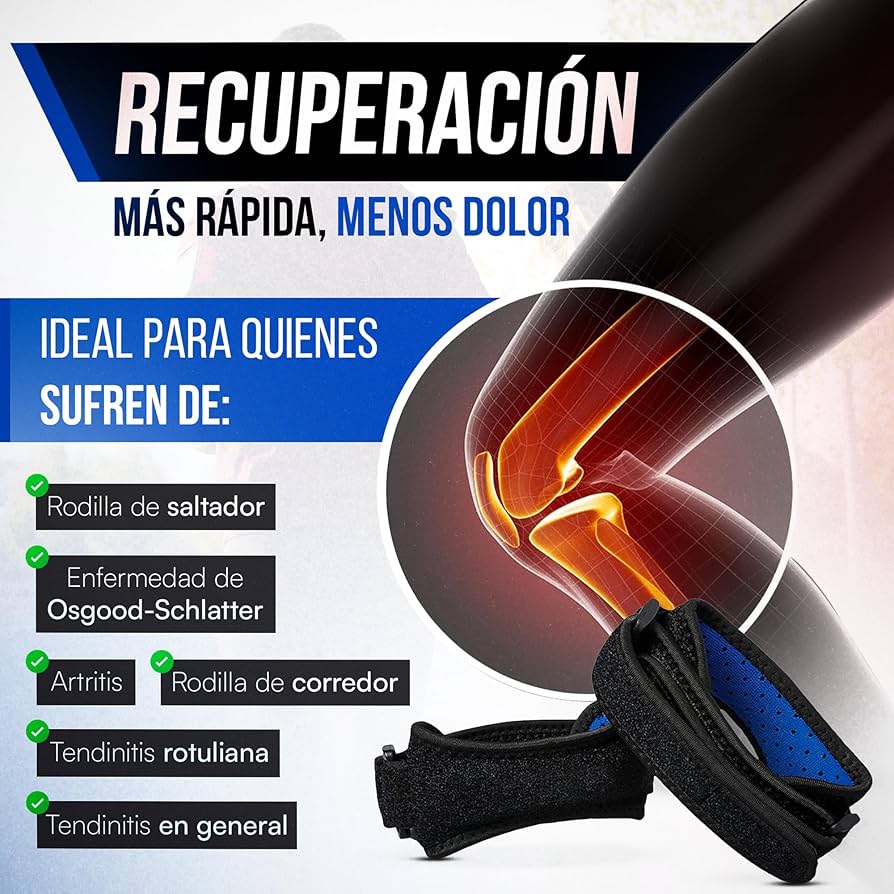 Cinta Rotuliana para Rodilla – Soporte y Alivio al Instante 🦵