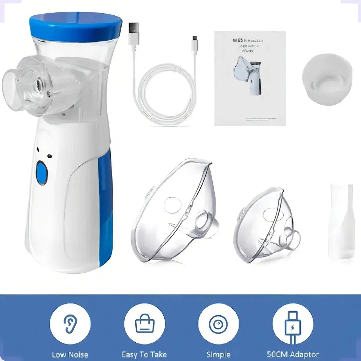 Nebulizador ultrasónico liviano uso en niños y bebés
