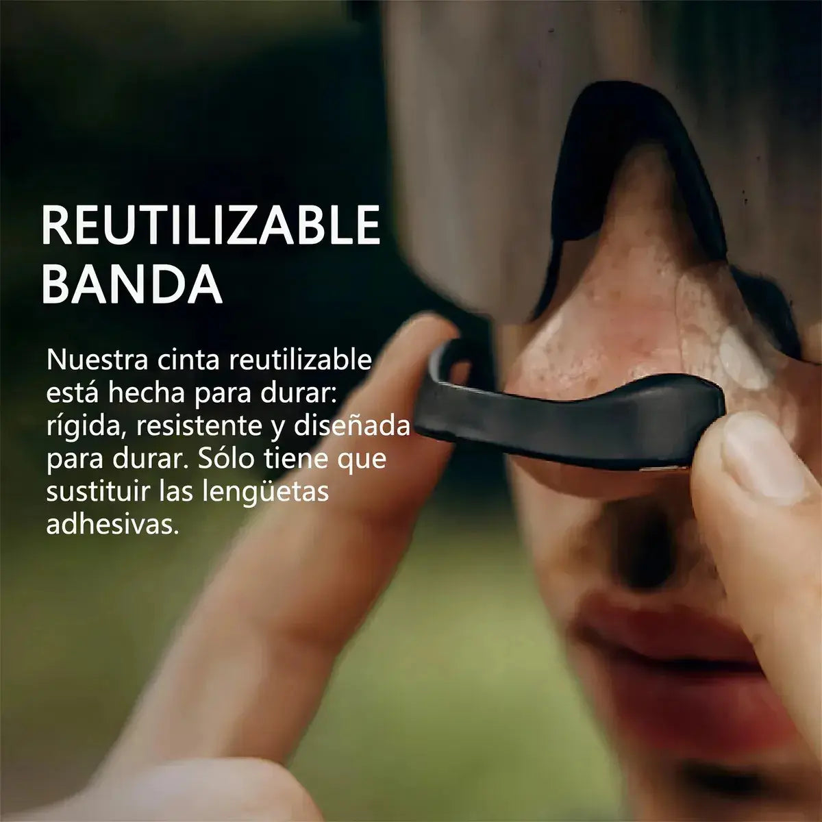 Banda reutilizable dilatador nasal