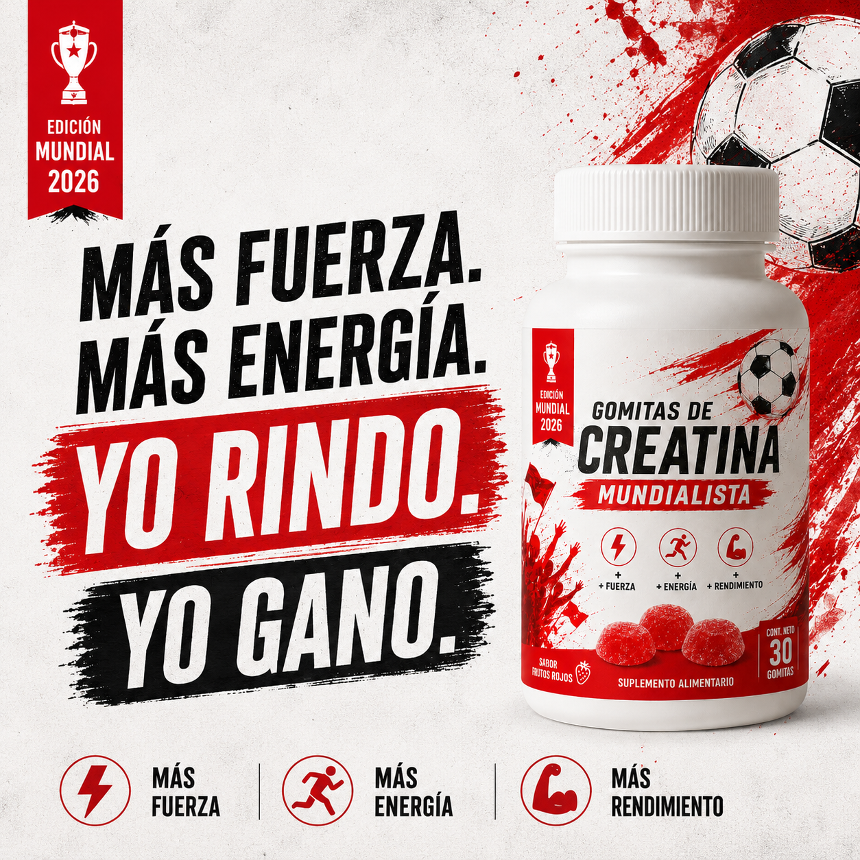 NEXUM® Gomitas creatina mundialista