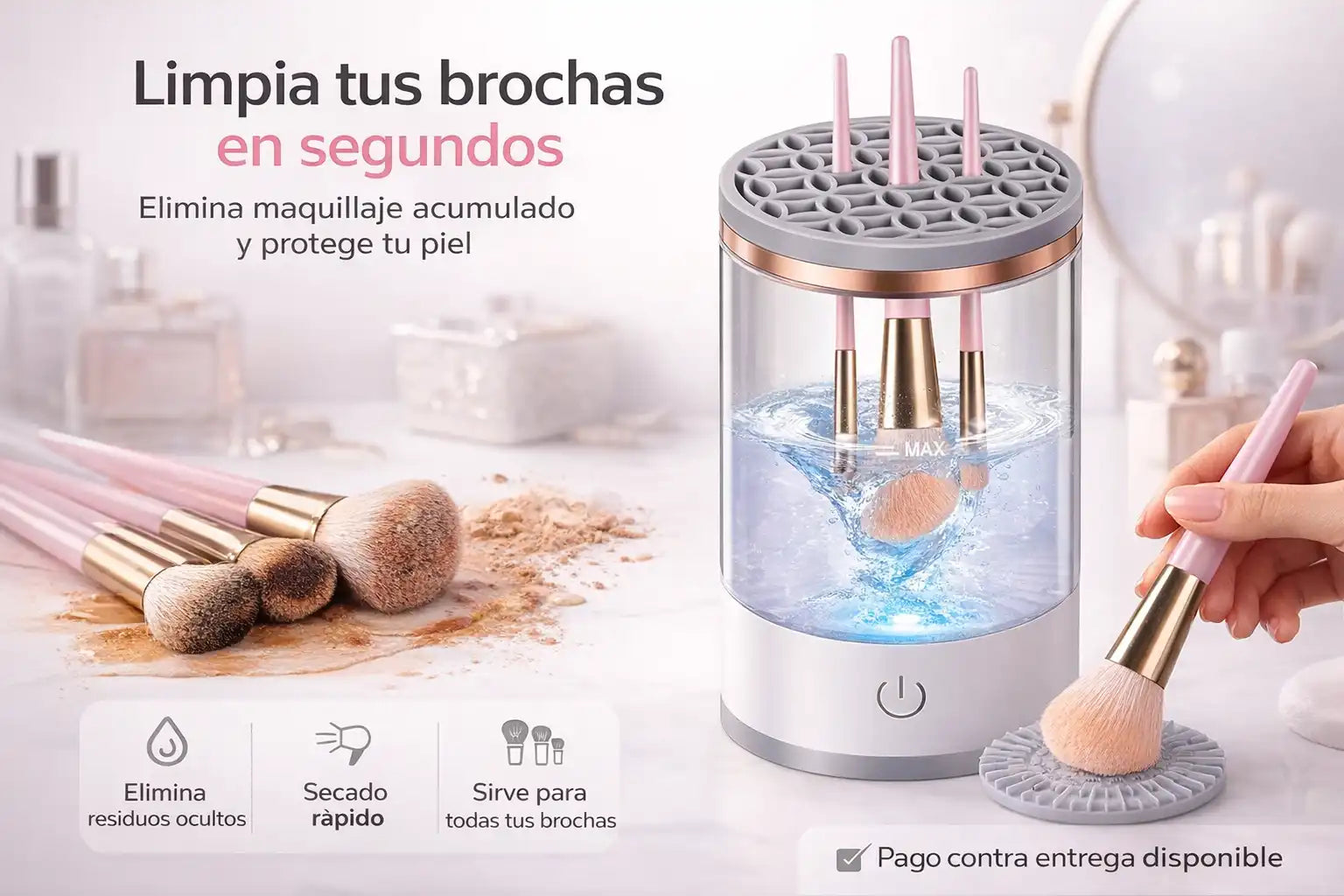 VELVET CLEAN®: El Sistema que Elimina Bacterias y Protege tu Piel del Acné del Maquillaje