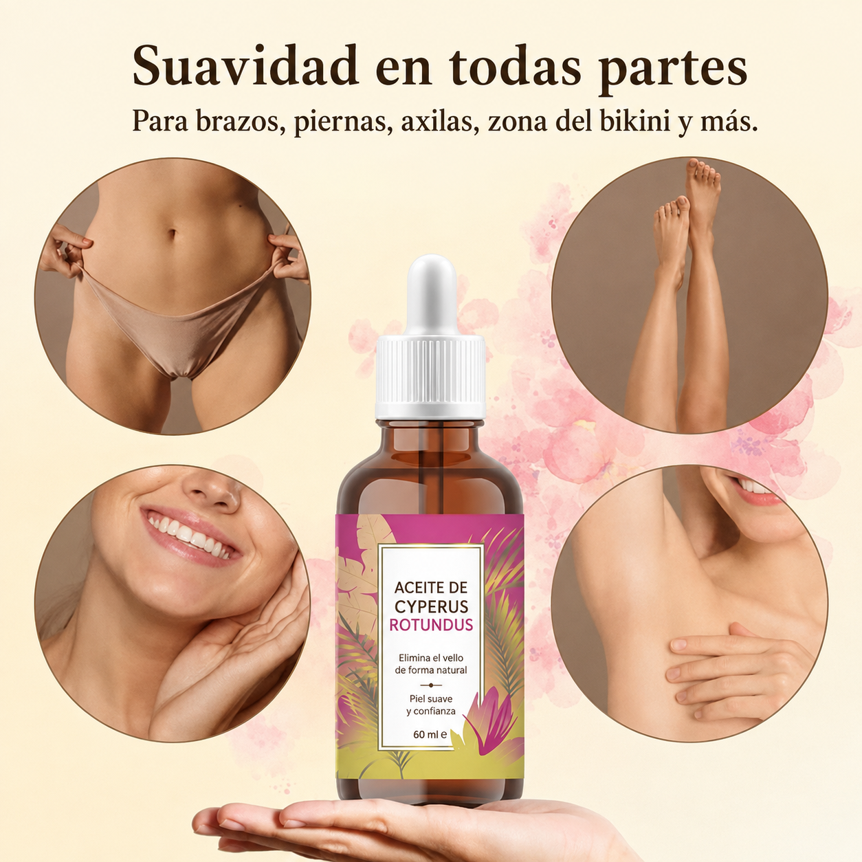 Cómo usar el aceite de Cyperus Rotundus – 3 pasos de aplicación