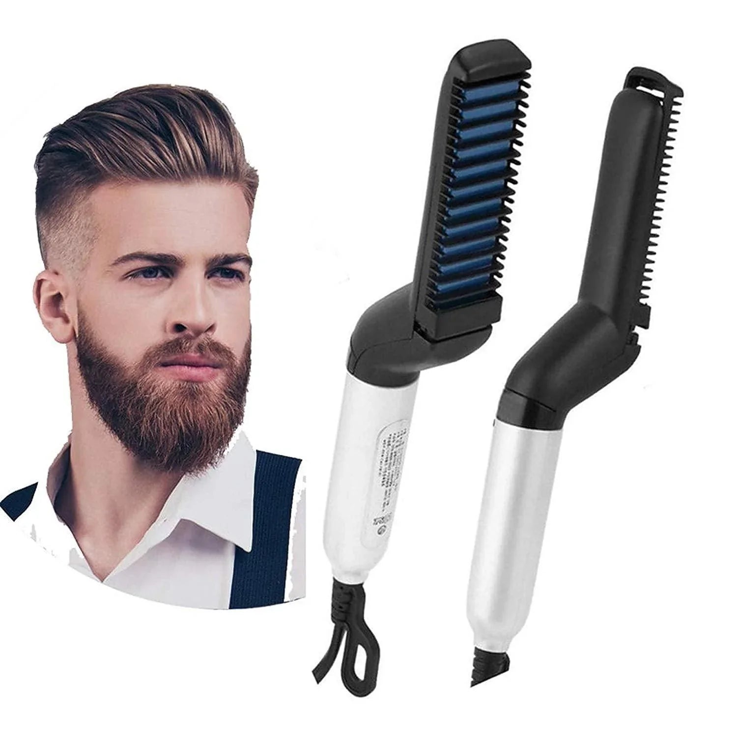 Plancha y Cepillo Alisador 2 en 1 para Barba y Cabello – For Beaut FB161