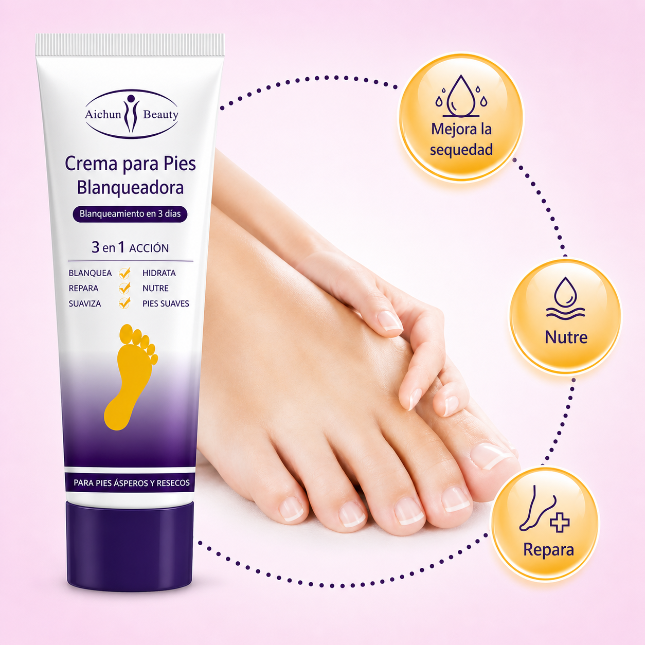 AICHUN® CREMA PARA MANOS Y PIES AGRIETADOS