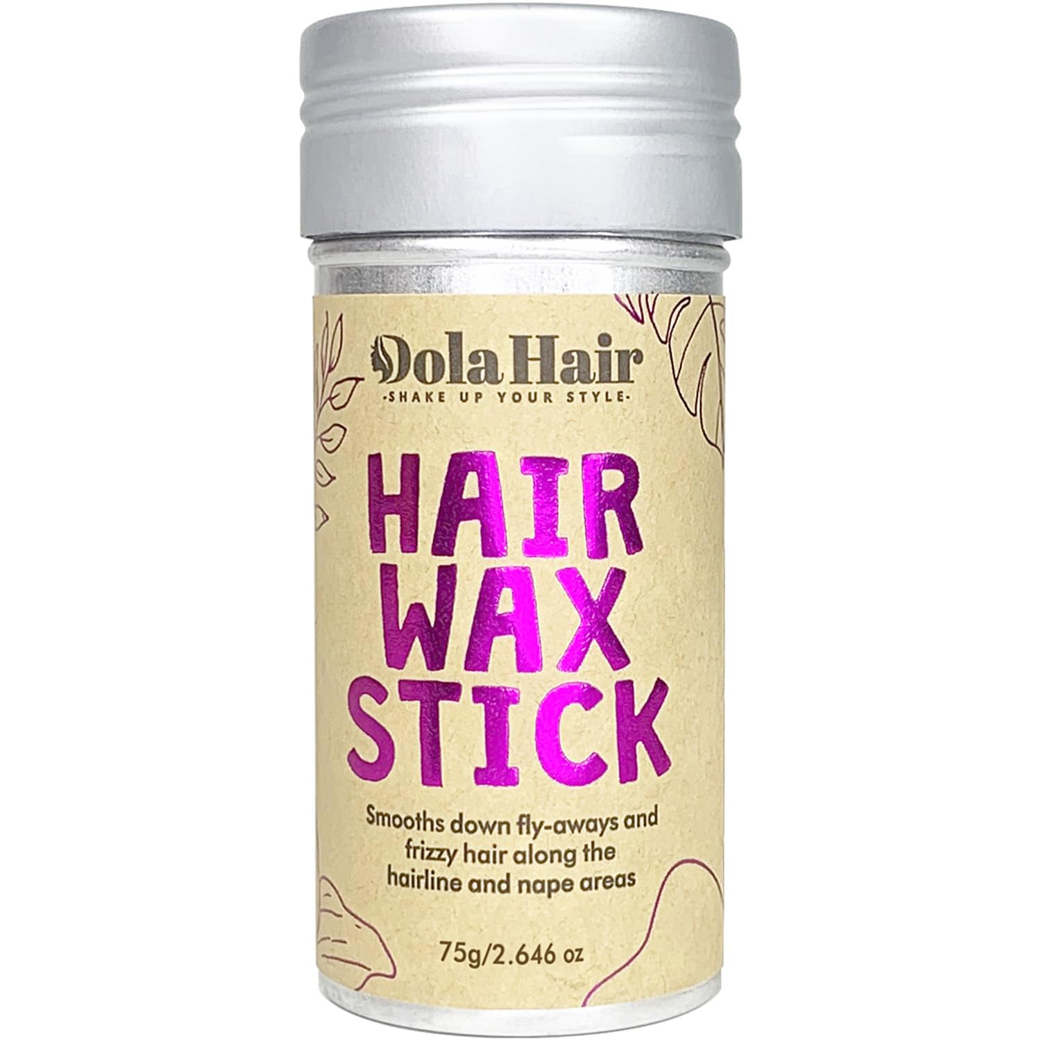 Dola Hair Wax Stick 75g – frasco con tapa plateada