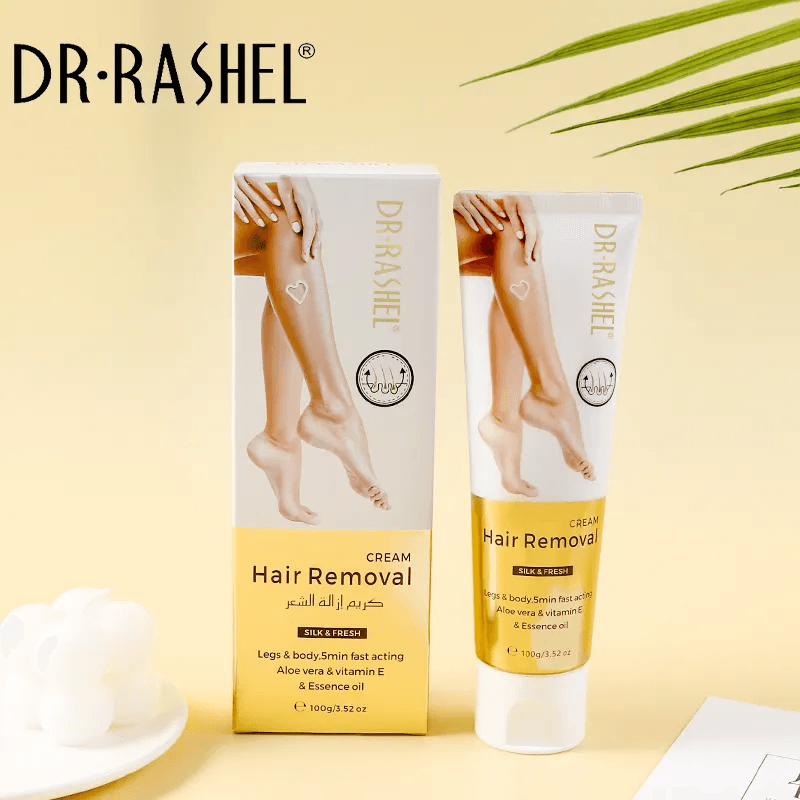 Presentación de la crema depilatoria Dr. Rashel Silk & Fresh