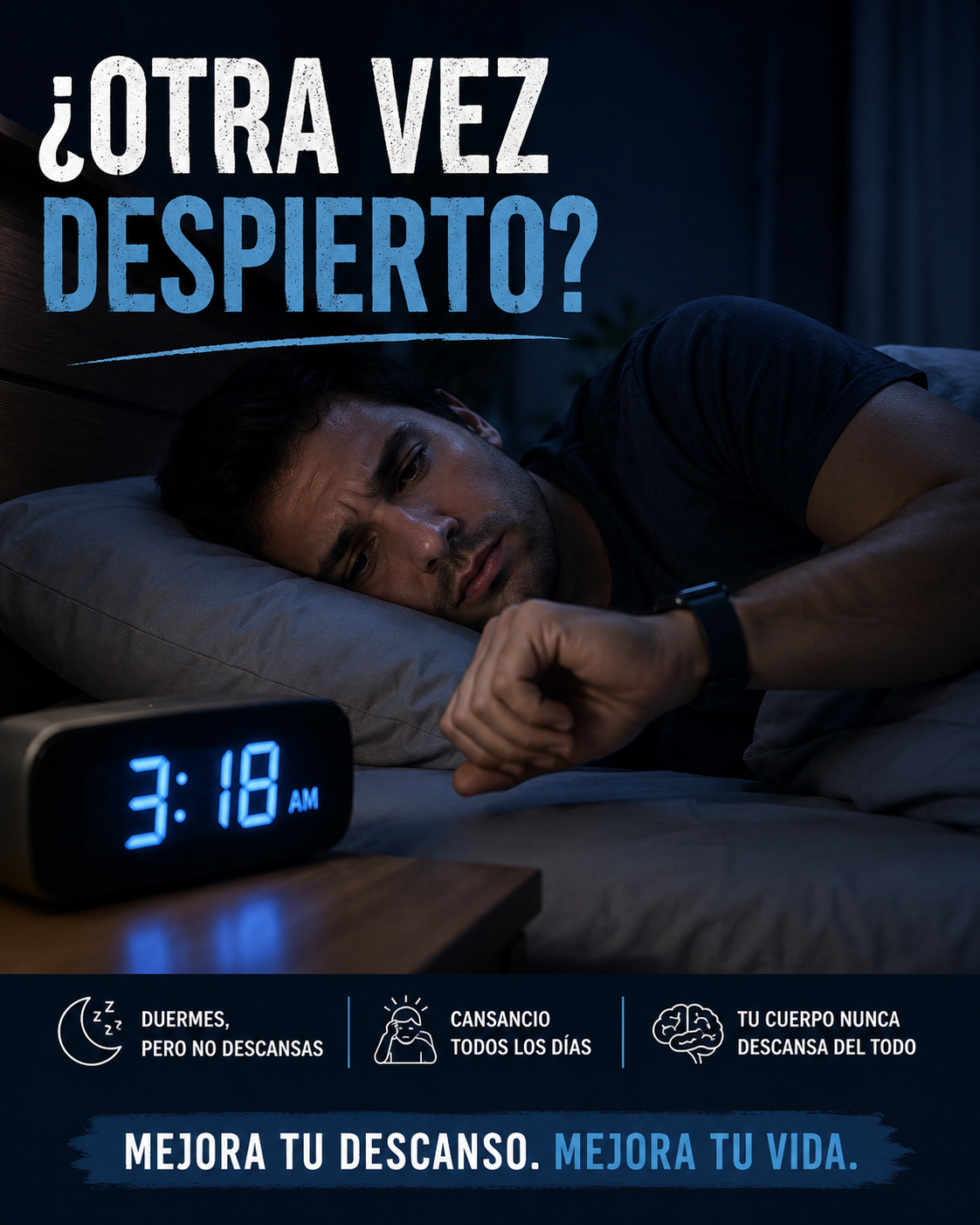 ¿Otra vez despierto? Mejora tu descanso con el Combo Descanso Total