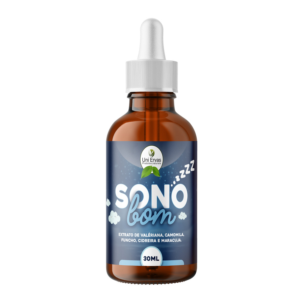 Gotas Naturales Sono Bom 30ml – Extracto de Valeriana, Manzanilla, Hinojo, Melisa y Maracuyá