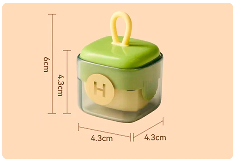 Quita pelusa silicona – dimensiones 4.3 x 4.3 x 6 cm
