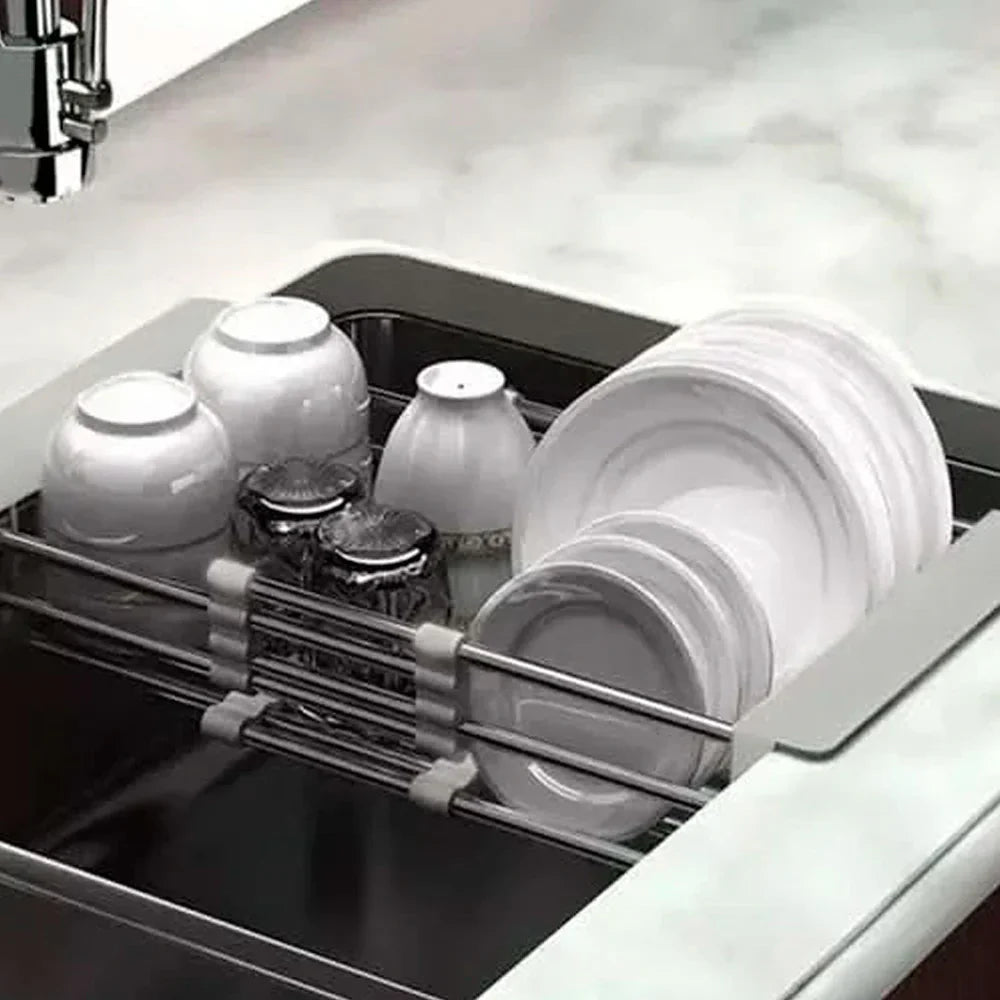 Escurridor Extensible de Acero y Plástico para Pileta | FlexDrain